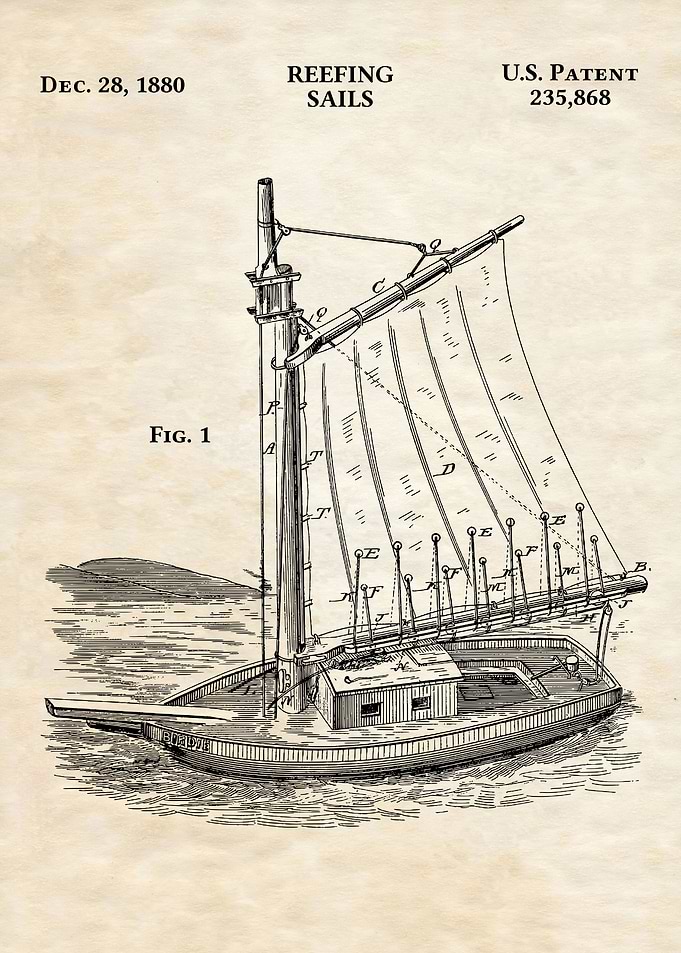 REEFING SAILS VINTAGE