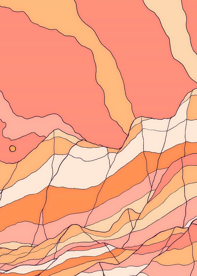 Orange sand mountain