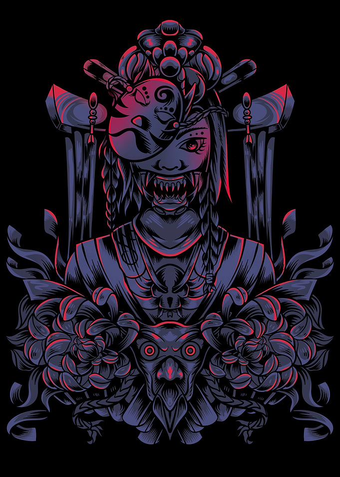 scary face ninja