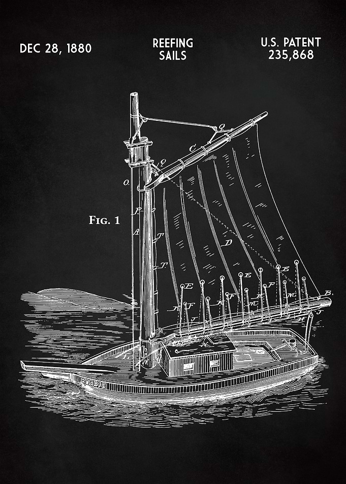 REEFING SAILS CHALK