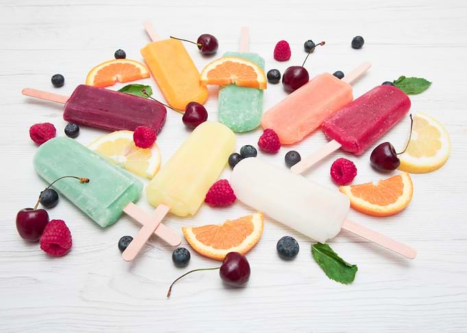 multicolored icicle with f