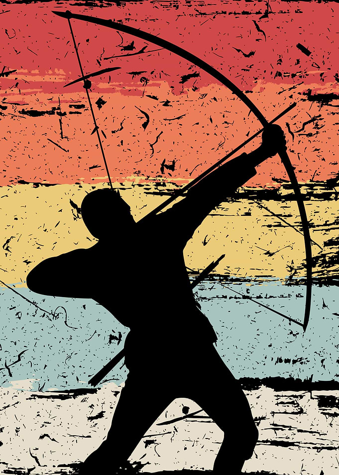 Archery Bow Hunter Retro
