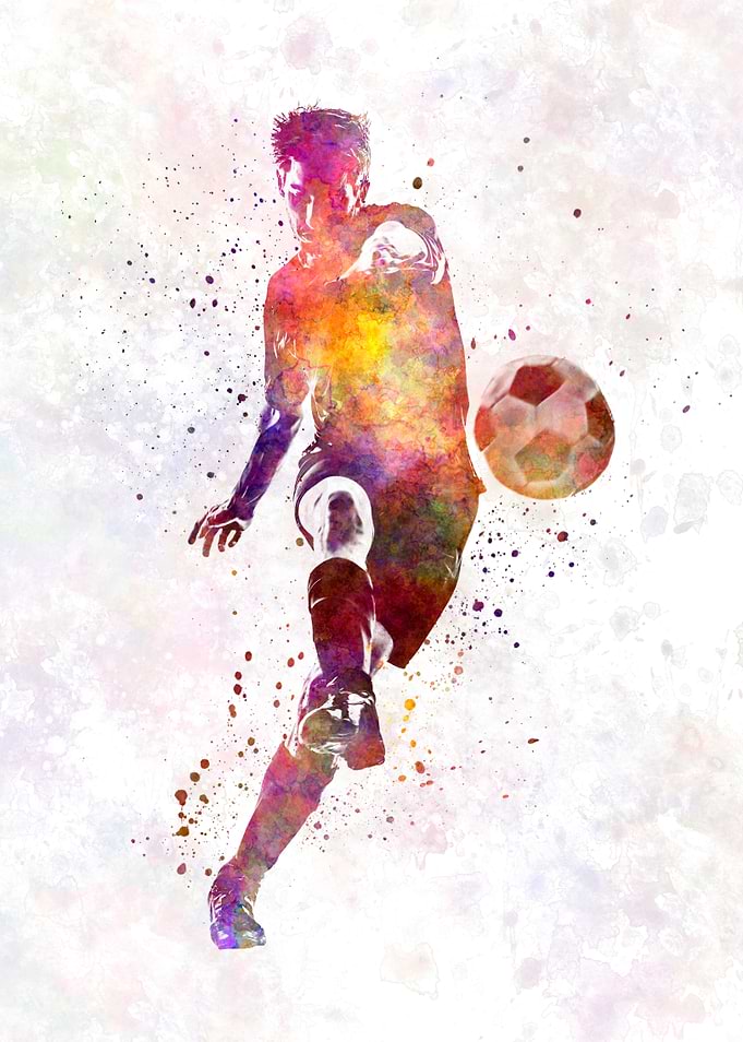 man soccer football