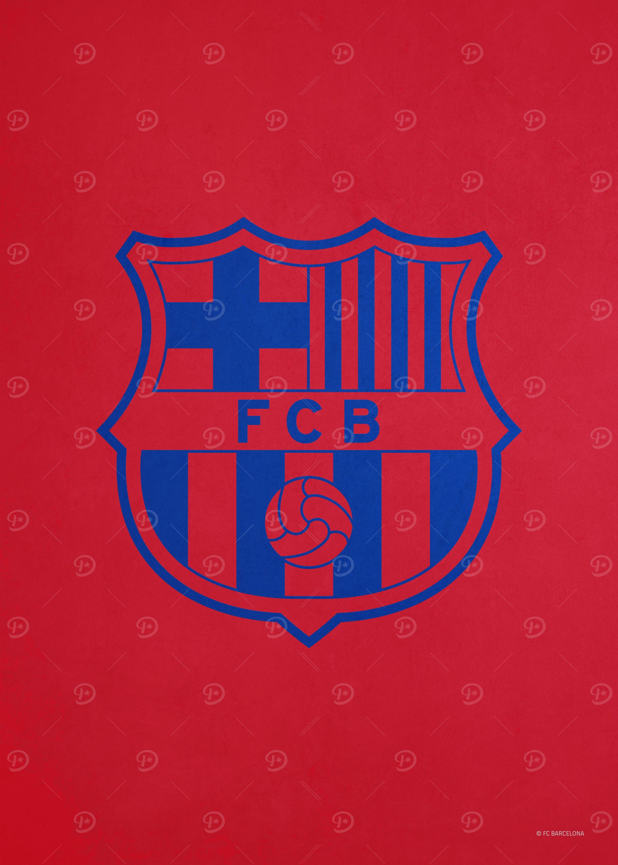 Crest blue red