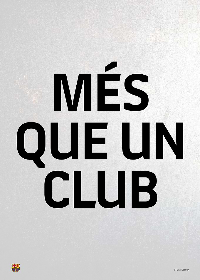 Mes Que Un Club grey