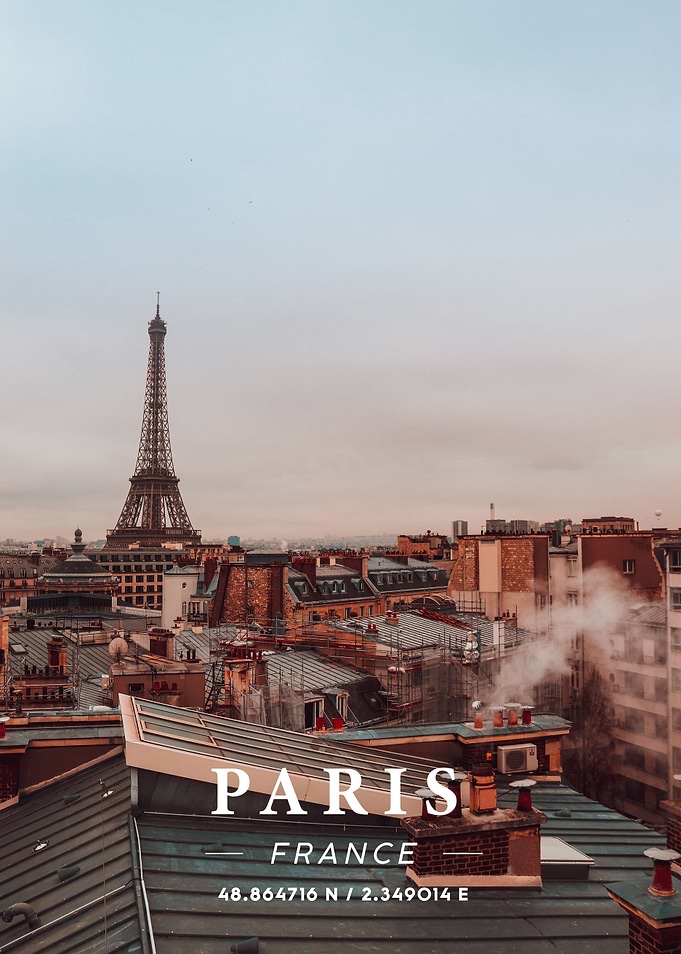 Paris Coordinate Art
