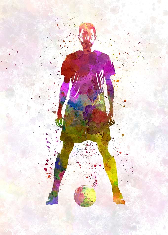 man soccer football player