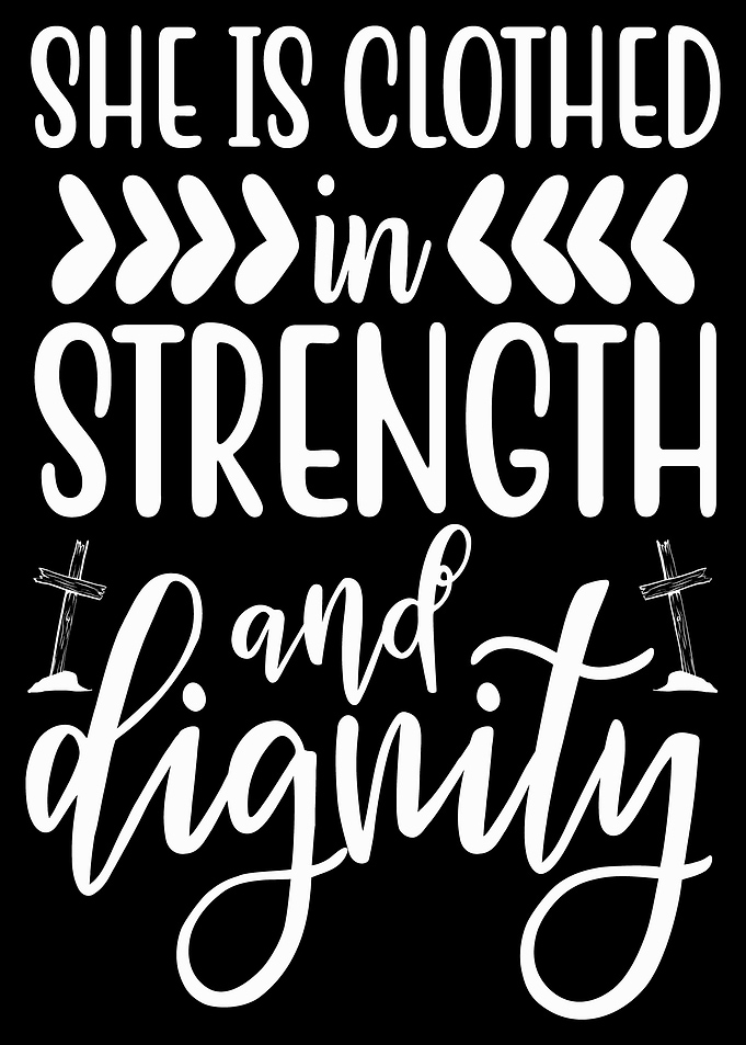 She is clothed in strength