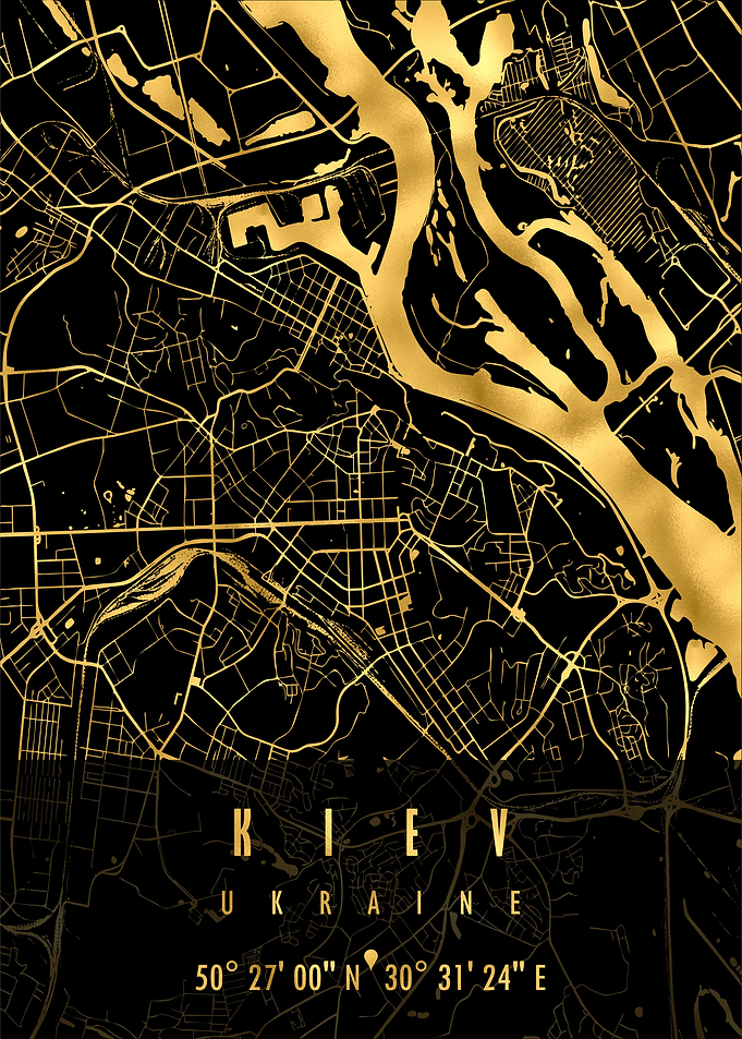 KIEV MAP UKRAINE
