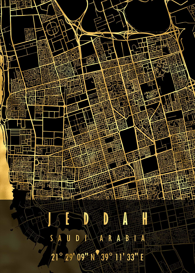 JEDDAH MAP SAUDI ARABIA