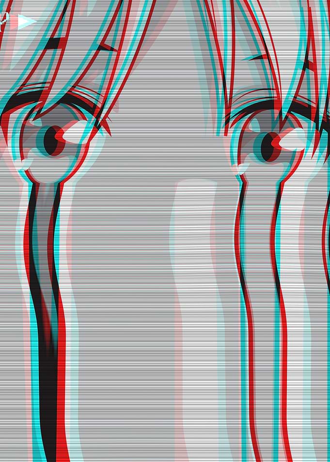 Sad Anime Girl Vaporwave