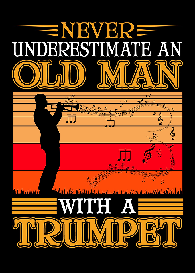 Trumpet Old Man Player