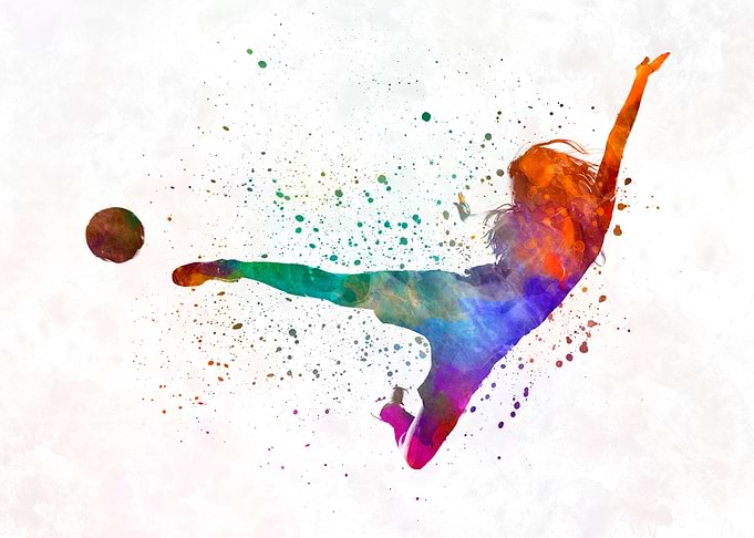 Woman soccer player