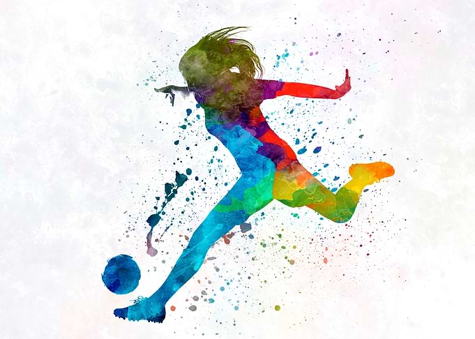 Woman soccer player