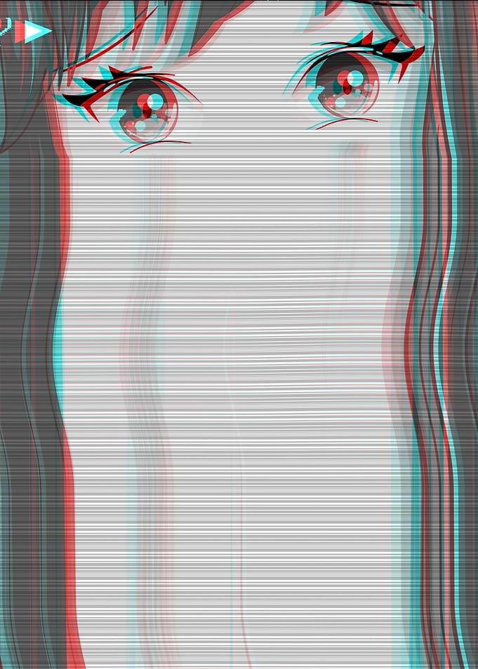 Sad Anime Girl Vaporwave