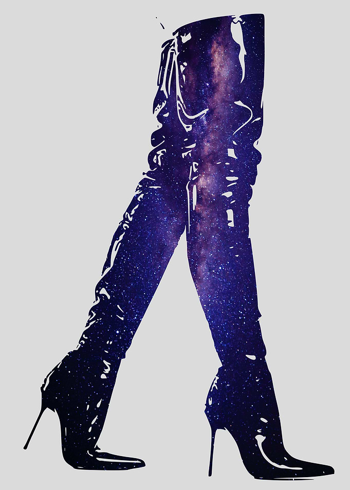 HEELS GREY GALAXY