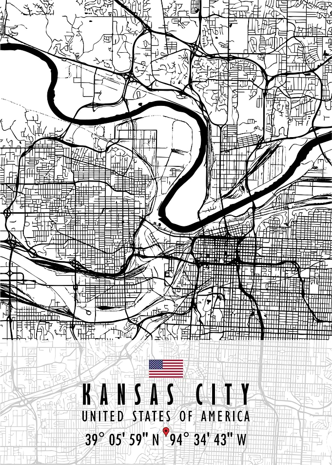 KANSAS CITY MAP USA