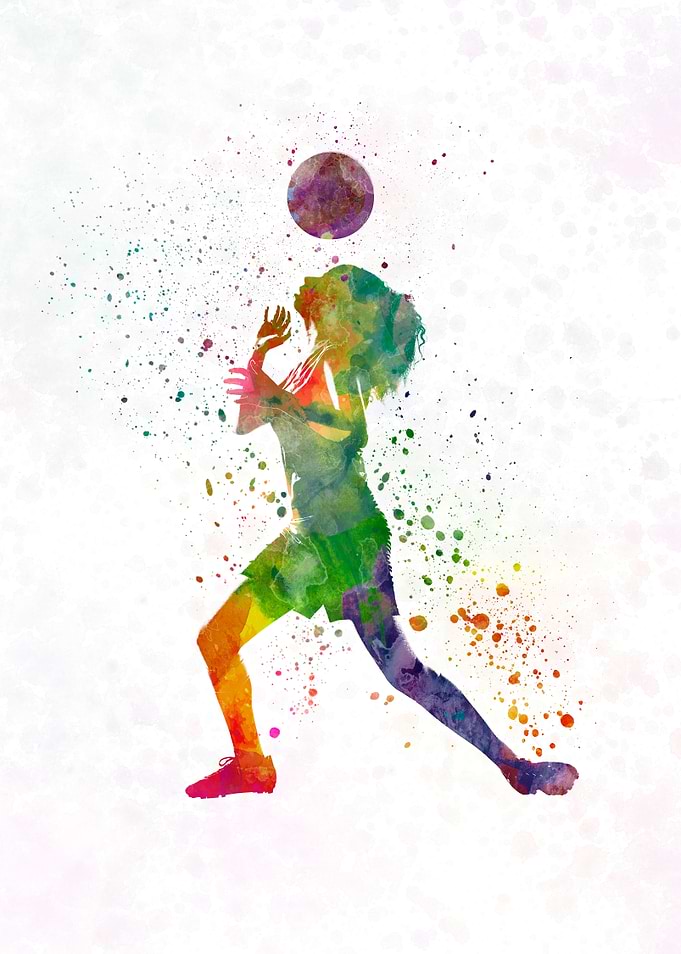 Woman soccer player