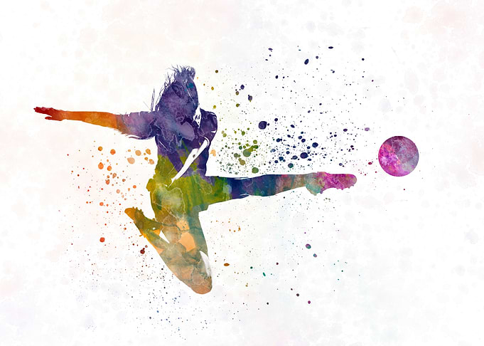 Woman soccer player