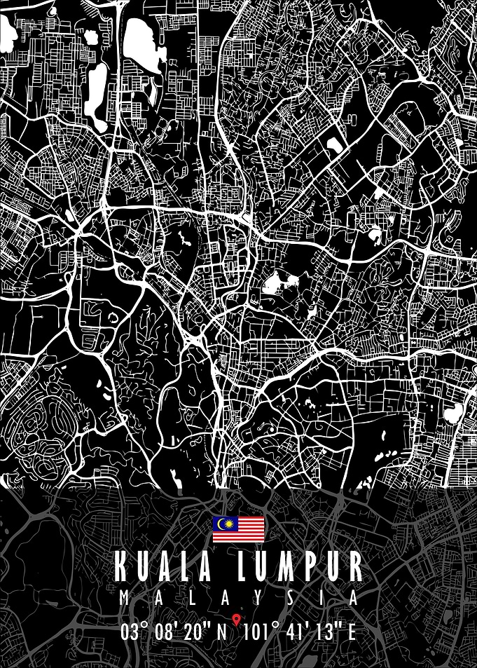 KUALA LUMPUR MAP MALAYSIA
