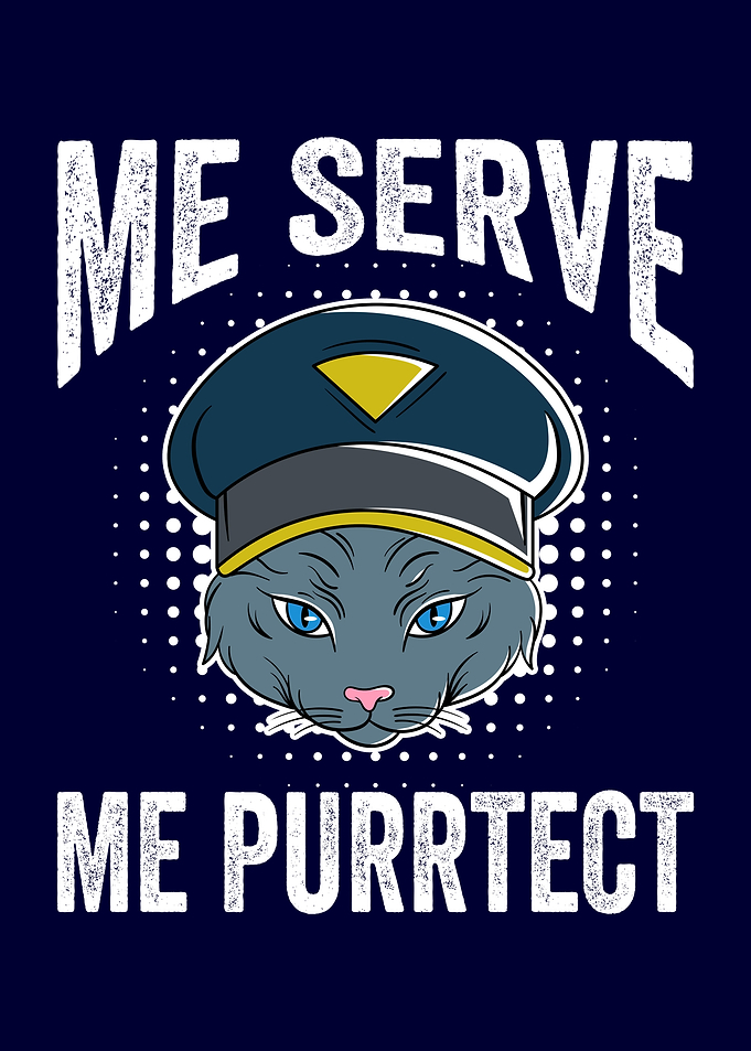 Me Serve Me Protect Cat