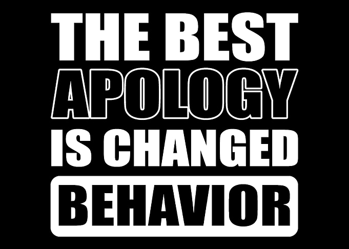 Change behavior Forgiving