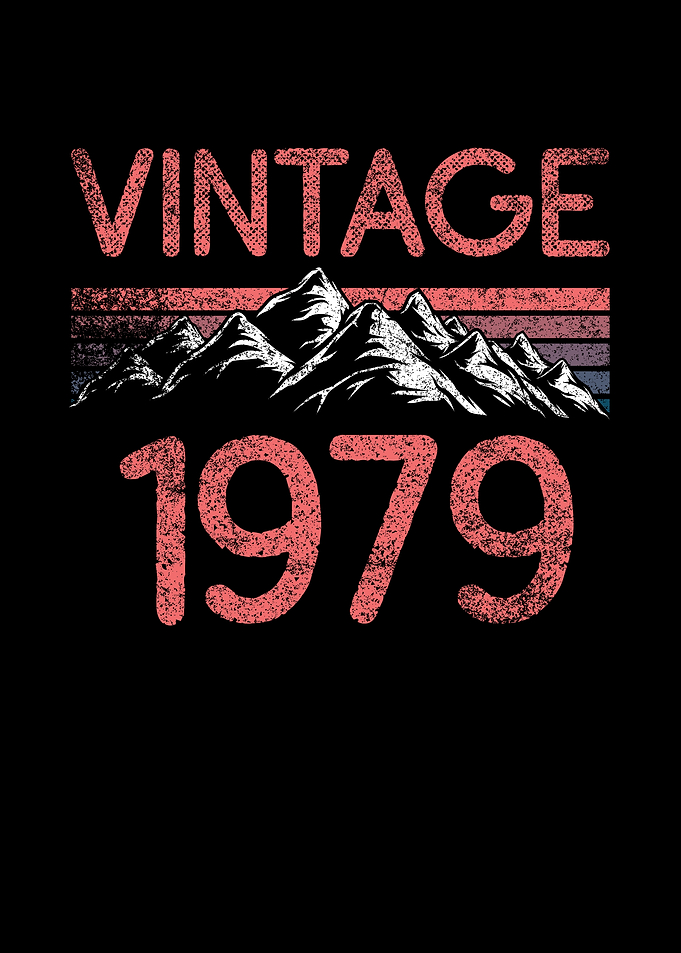 Birthday mountain Vintage