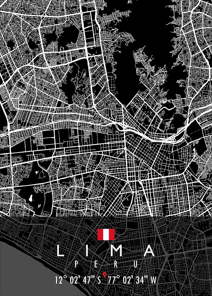 LIMA MAP PERU