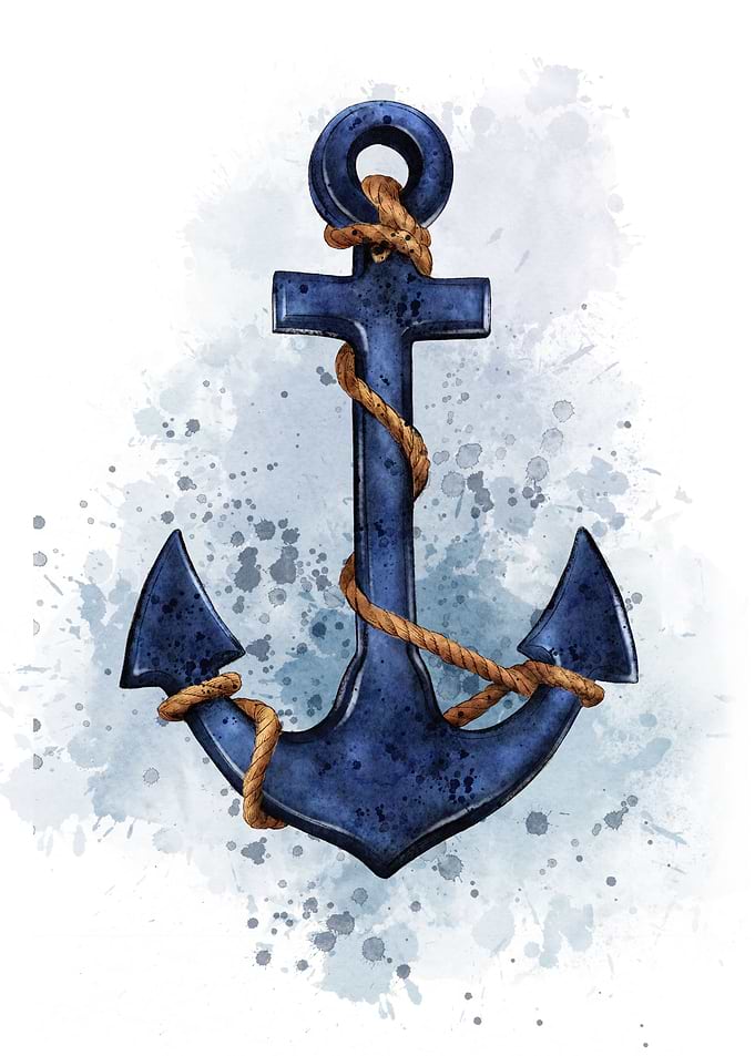 Nautical sailor anchor