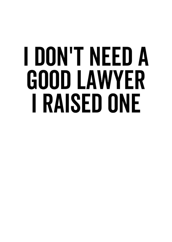 I Dont Need a Good Lawyer