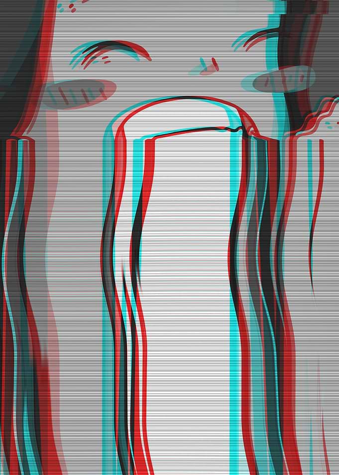 Sad Anime Girl Vaporwave