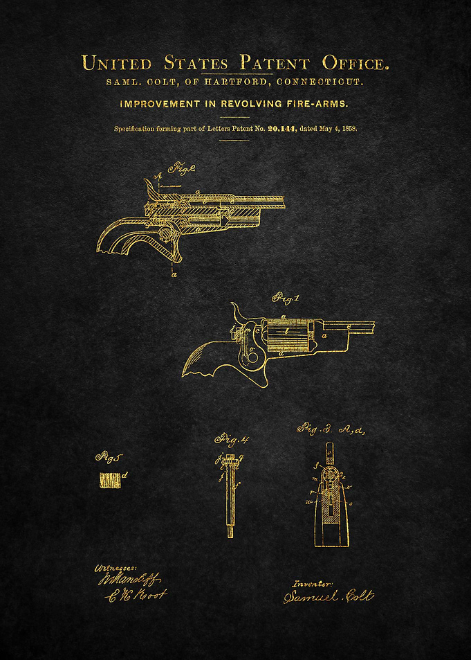 46 1858 Colt Firearm Pate