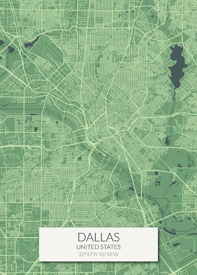 Dallas Green Map