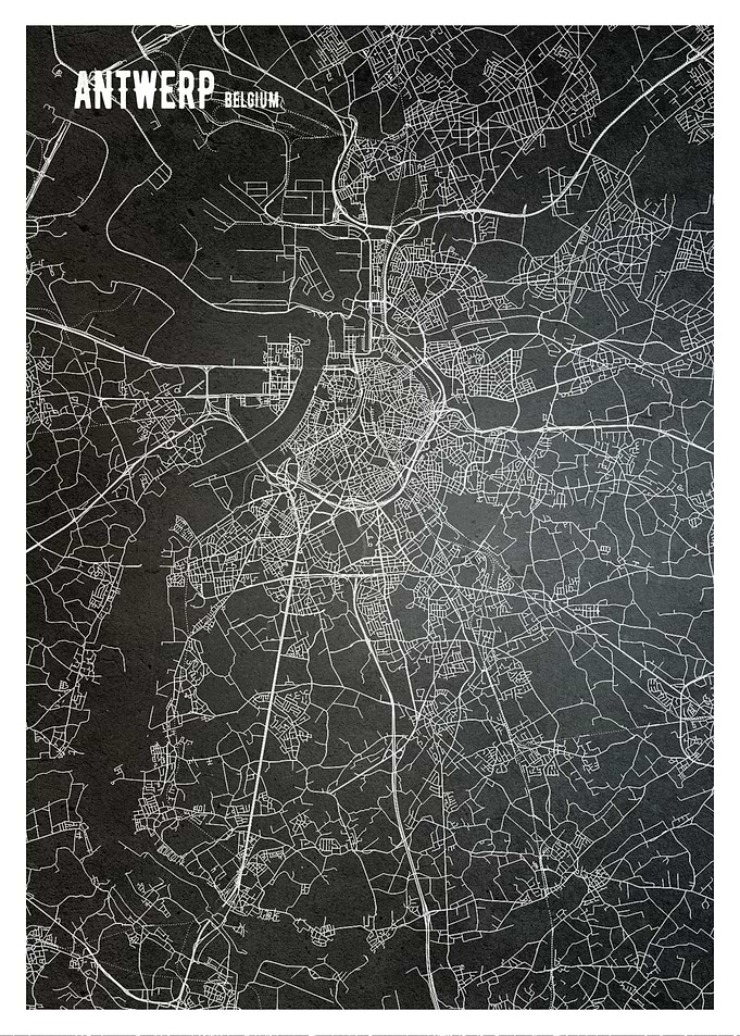 Antwerp Map Belgium