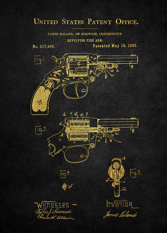 52 1885 Revolver Patent