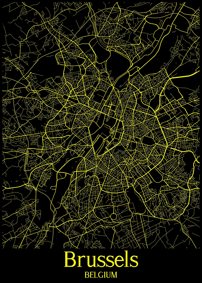 Brussels Map Belgium