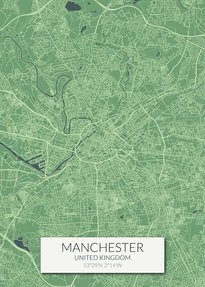 Manchester Green Map