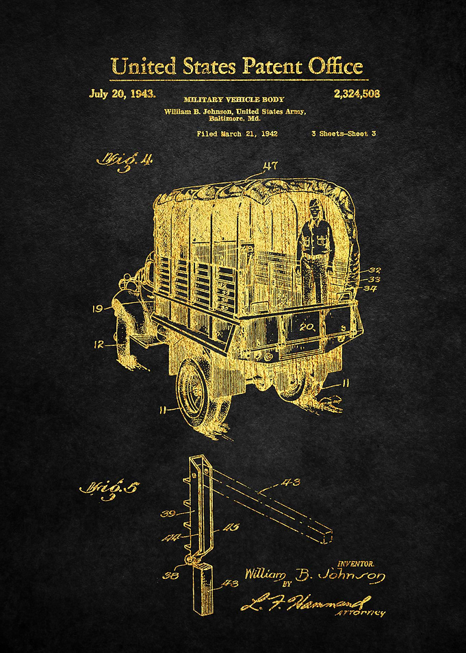 47 Army Truck Patent 1943