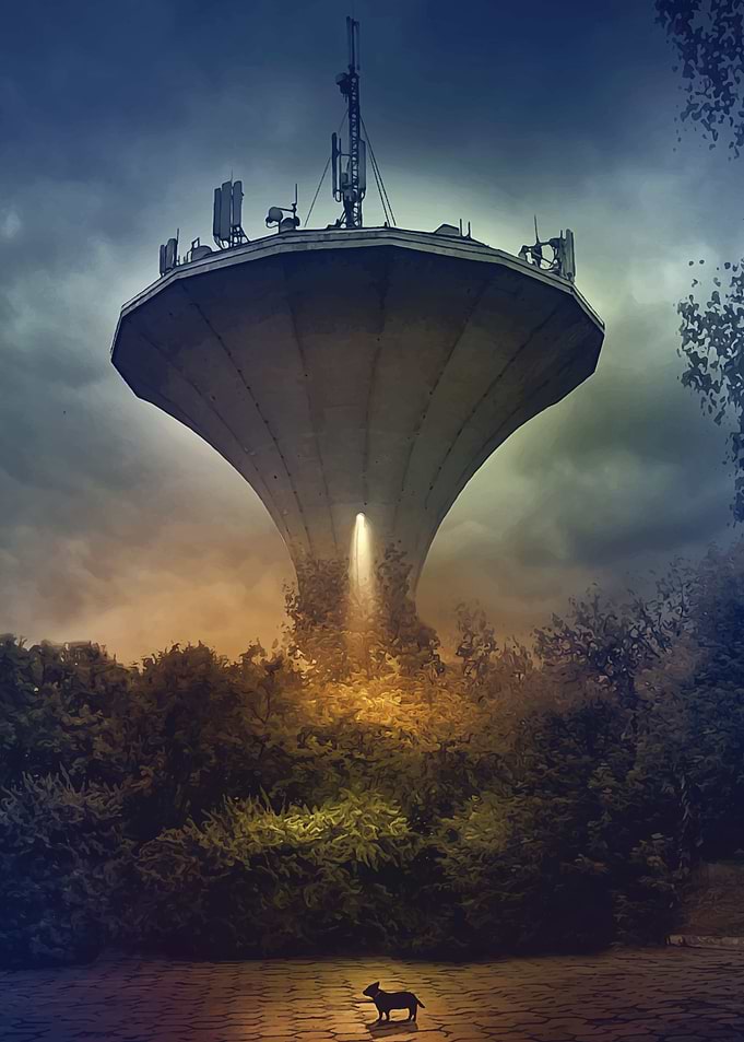 Water tower in Naleczow