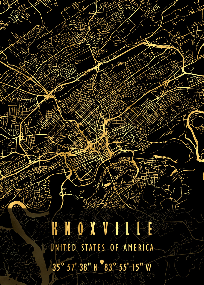 KNOXVILLE MAP USA