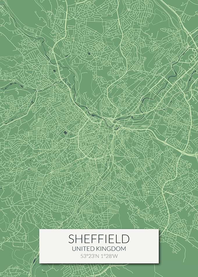 Sheffield Green Map