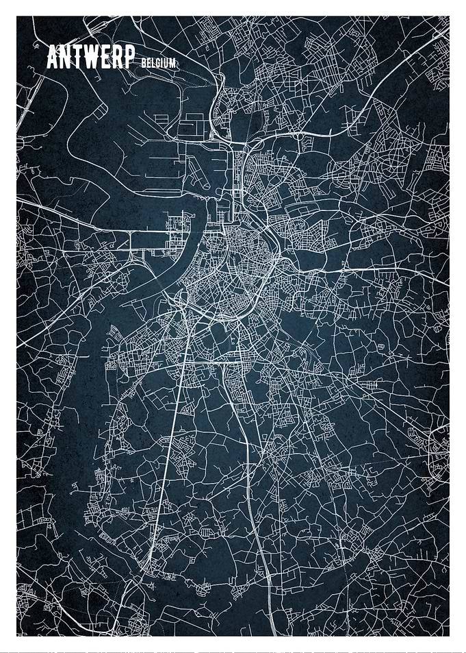 Antwerp Map Belgium