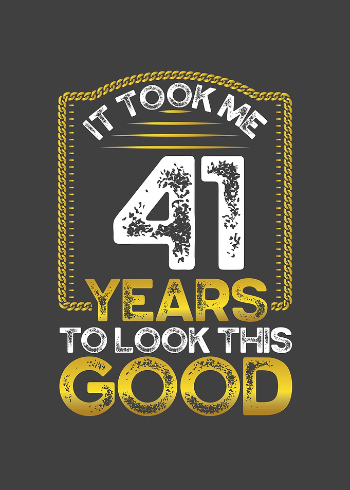It took me 41 years