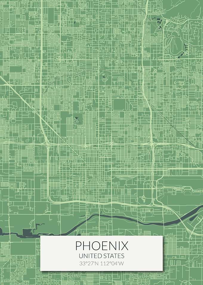 Phoenix Green Map