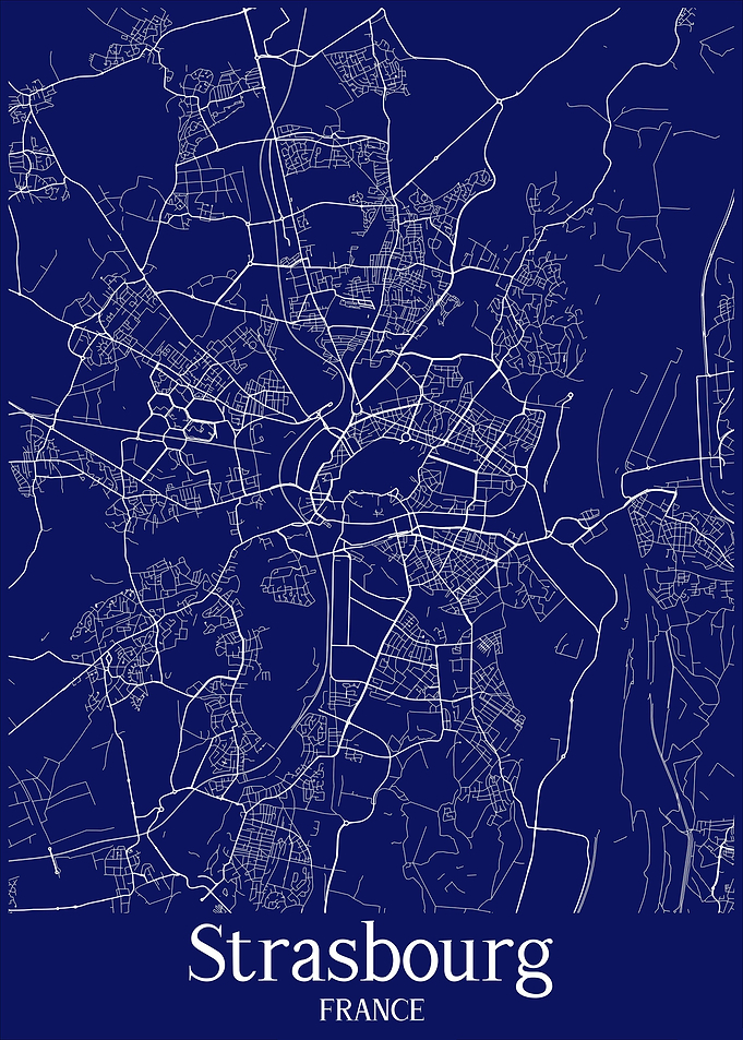 Strasbourg map France
