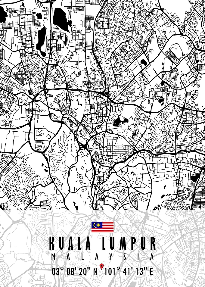 KUALA LUMPUR MAP MALAYSIA
