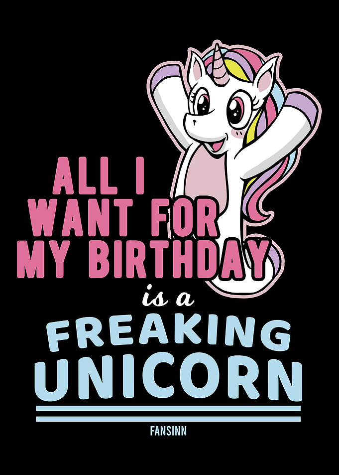Birthday party unicorn gir