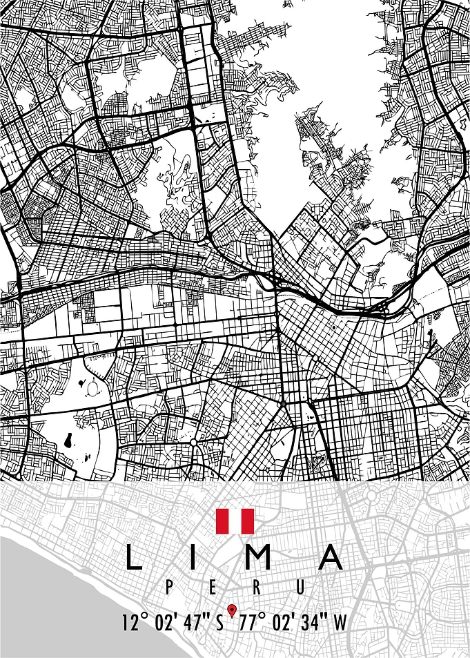 LIMA MAP PERU