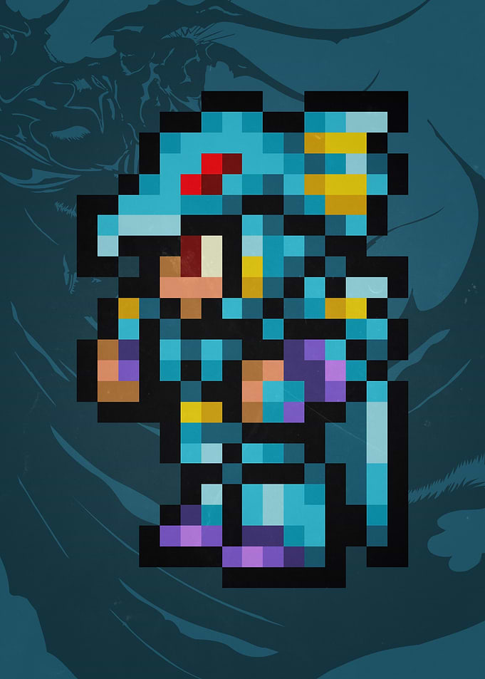 FF IV Kain Pixel Sprite