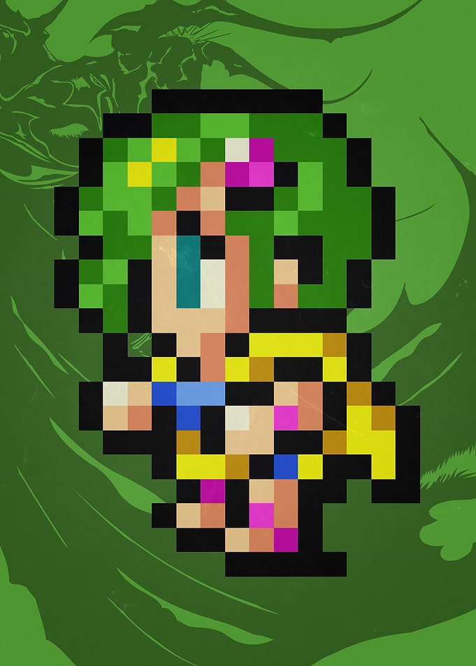 FF IV Rydia Pixel Sprite